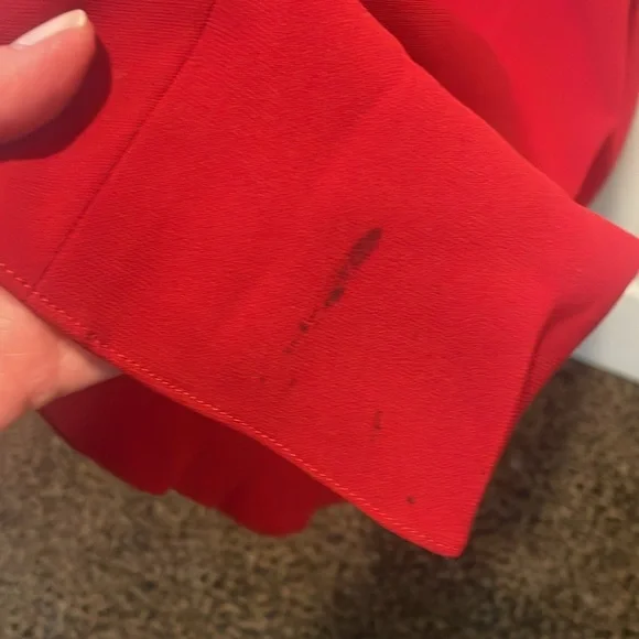 Badgley Mischka VINTAGE RED jersey gown size 8 - Picture 10 of 15